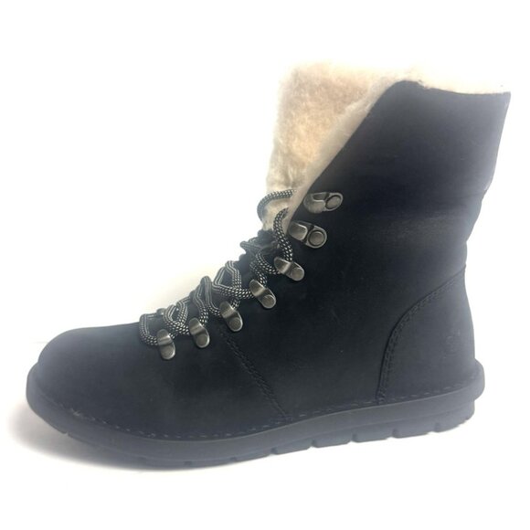 Born Women's Blaine Shearling Bootie Black Size 6.5M - Picture 1 of 5